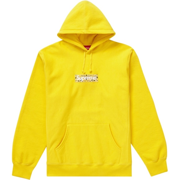 Supreme Bandanna Box Logo Yellow